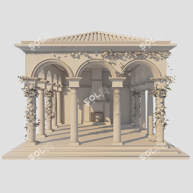 Archival Alcove: 3ds Max, FBX, Texture, Mat (Corona) 3D model image 5