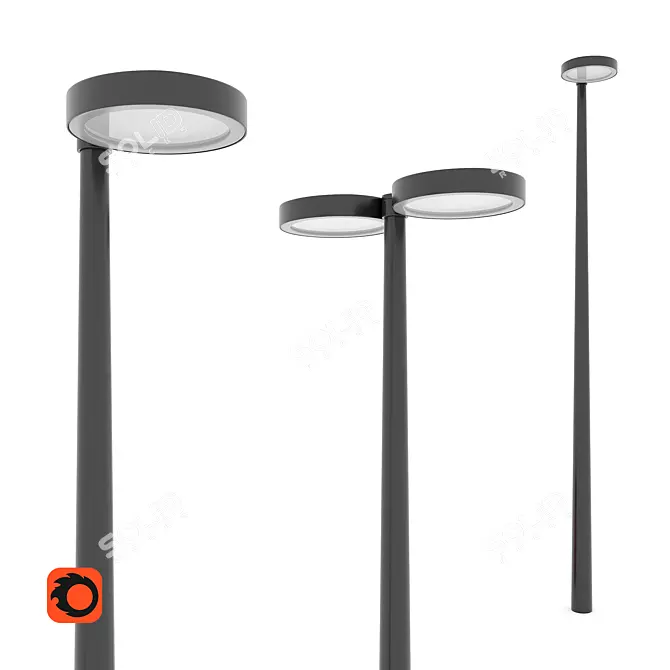 Illuminate the Night: LED Street Light 3D model image 1