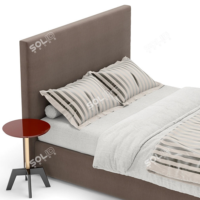 Luxury Ducale High Bed 3D model image 2