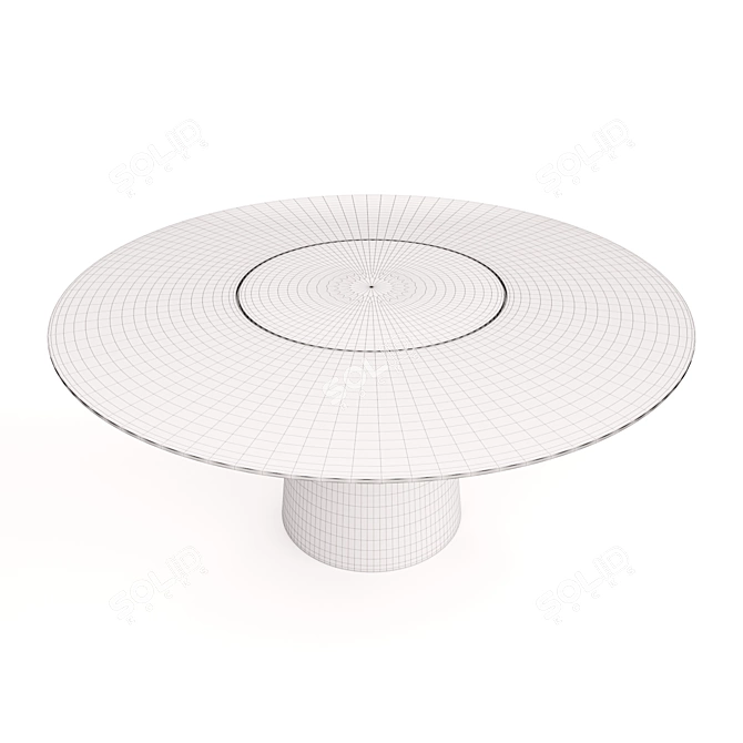 Elegant Materic Dining Table 3D model image 3