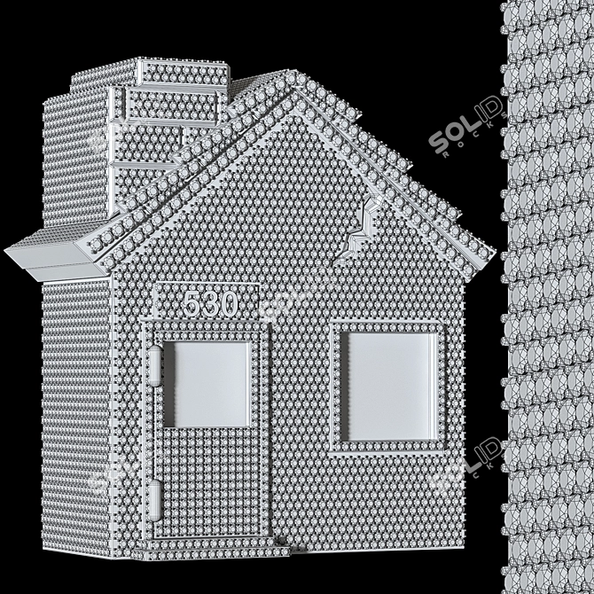 Minimalist Pendant Necklace 3D model image 2