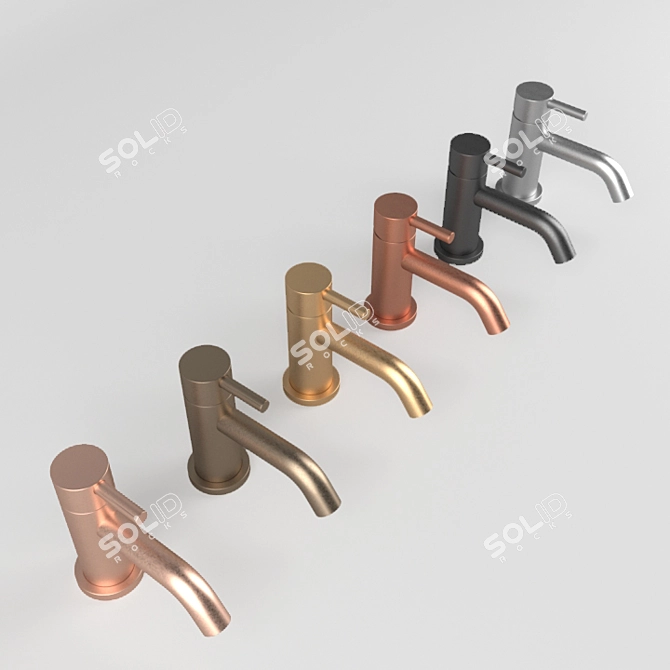 Elegant Cocoon Faucet & Shower 3D model image 5