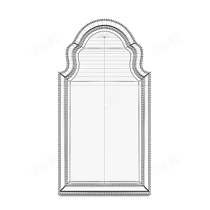 Elegant Eichholtz Samuel Mirror 3D model image 3