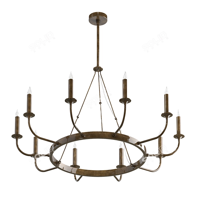 Elegant Berlin Chandelier - Stunning! 3D model image 3