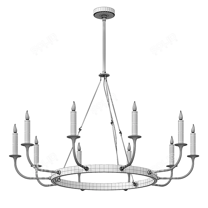 Elegant Berlin Chandelier - Stunning! 3D model image 4