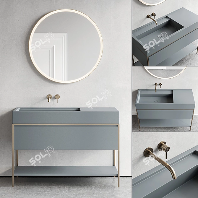 Nic Design Elen 120 Vanity 3D model image 1