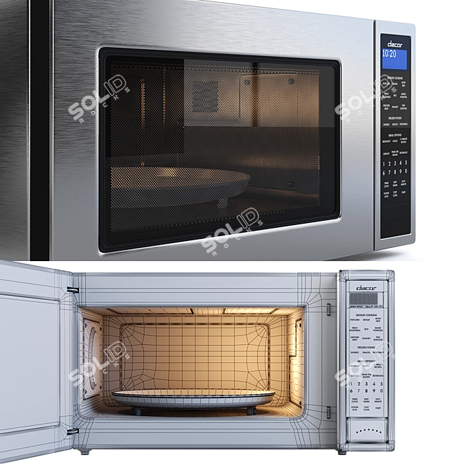 24" Dacor Professional Microwave 3D model image 4