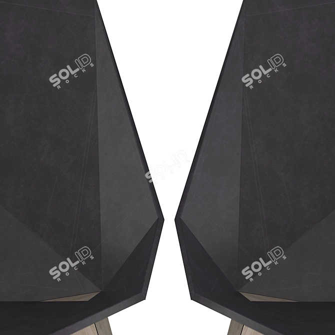 Arah Folding Chair: Low Poly 2015 Design 3D model image 4