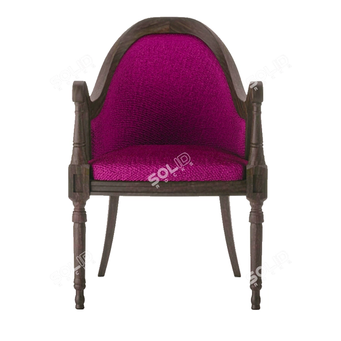 Royal Armchair: Luxurious, Stylish, and Comfortable 3D model image 1