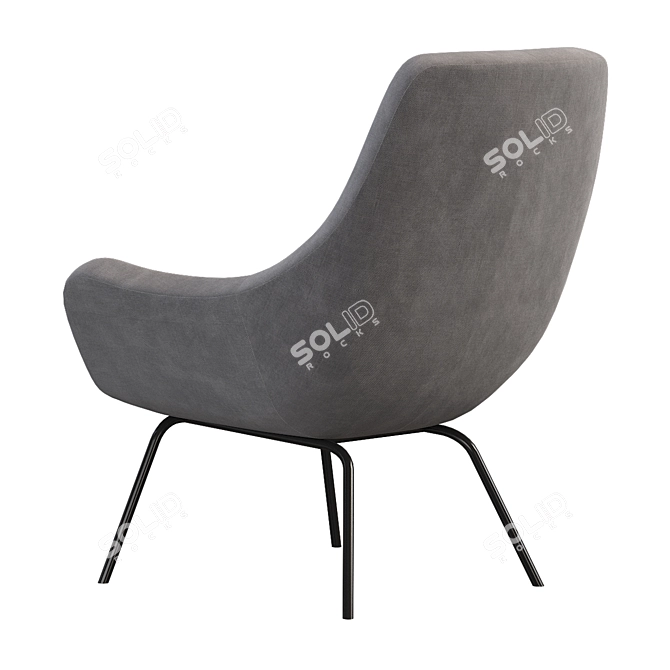 Cozy Jysk Nebel Armchair 3D model image 6