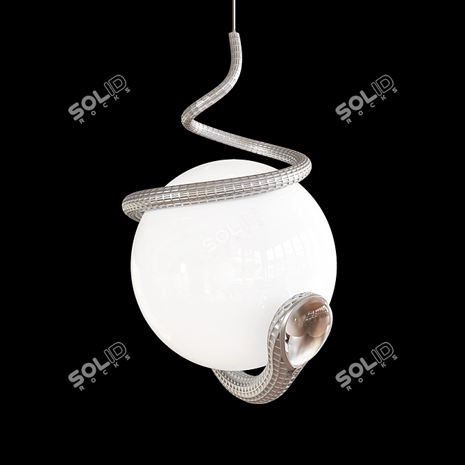 Elegante Profili Creep Pendant 3D model image 3