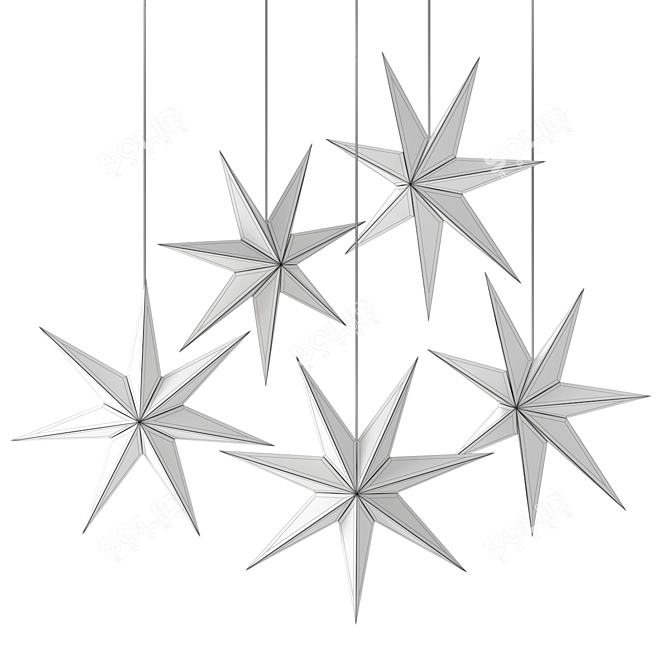 Starry Night Decor Light 3D model image 4