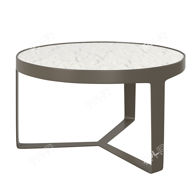 Elegant Thea Cocktail Table 3D model image 1