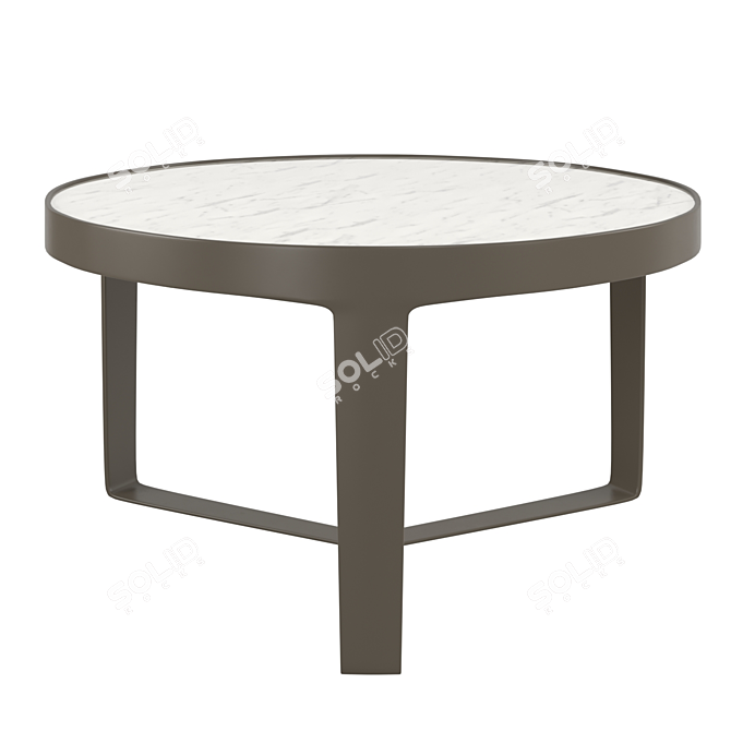 Elegant Thea Cocktail Table 3D model image 2