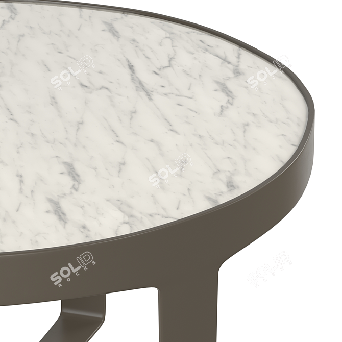 Elegant Thea Cocktail Table 3D model image 3