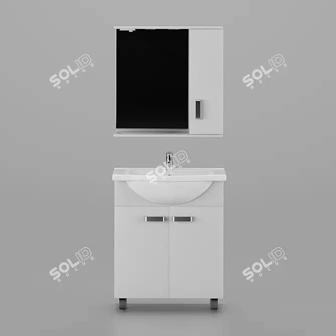 IDDIS Furniture Washbasin 3D model image 1