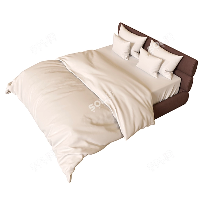 Modern Style Bed: Sleek Design and Superior Comfort 3D model image 4