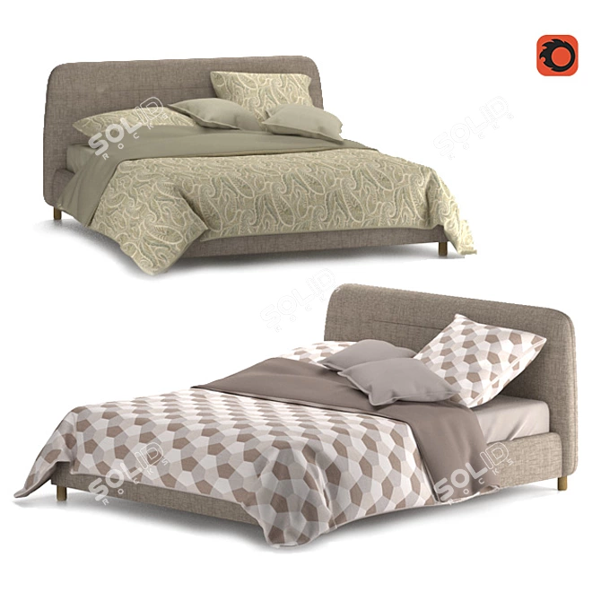 Numa Bed - LA REDOUTE 3D model image 1