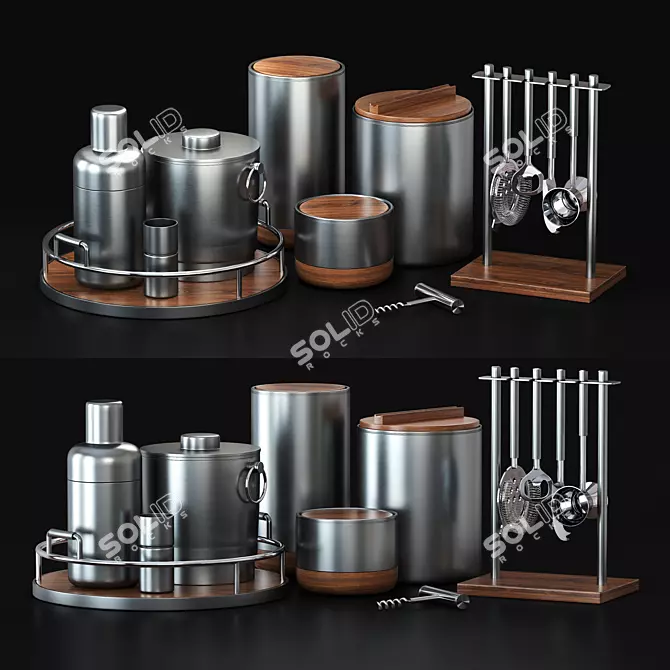 Elegant Kitchen Set: Essential and Stylish 3D model image 1