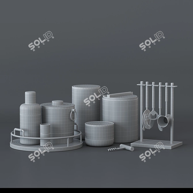 Elegant Kitchen Set: Essential and Stylish 3D model image 5