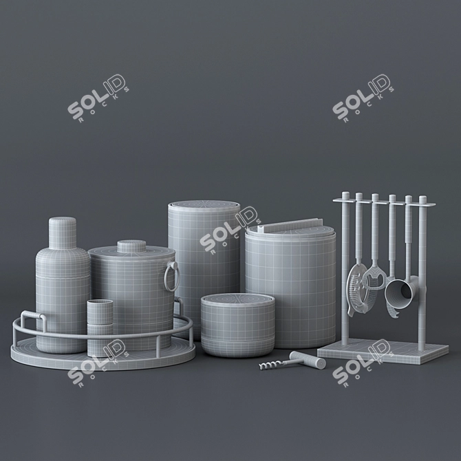 Elegant Kitchen Set: Essential and Stylish 3D model image 11