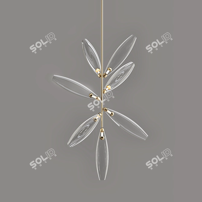 GEM Vertical Pendant 07: Versatile, Stylish, and High-Quality 3D model image 2