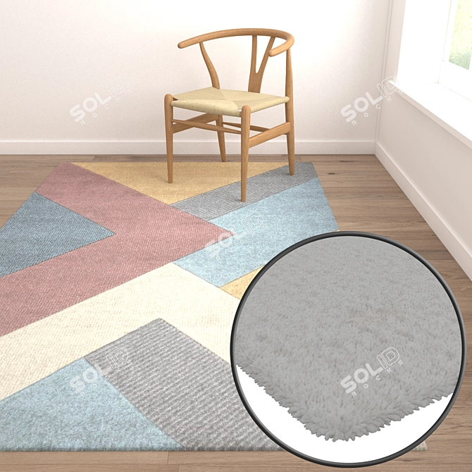 Premium Quality Carpet Set 3D model image 5