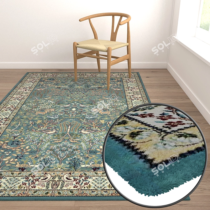 Premium Carpet Set 2009: High-Quality Textures for Perfect Renders 3D model image 5