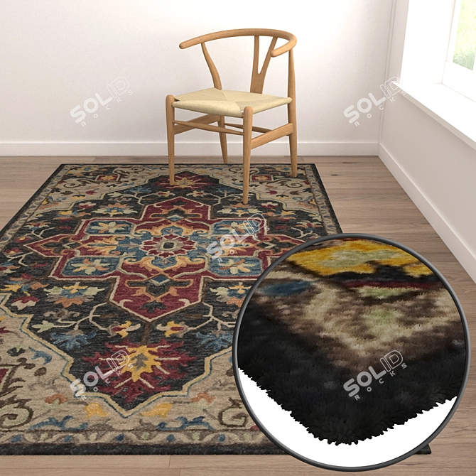 Title: Luxury Carpet Set for Stunning Interiors 3D model image 5