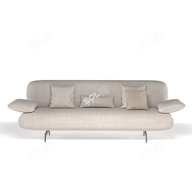 Elevate Your Space: Stone Sofa 3D model image 2