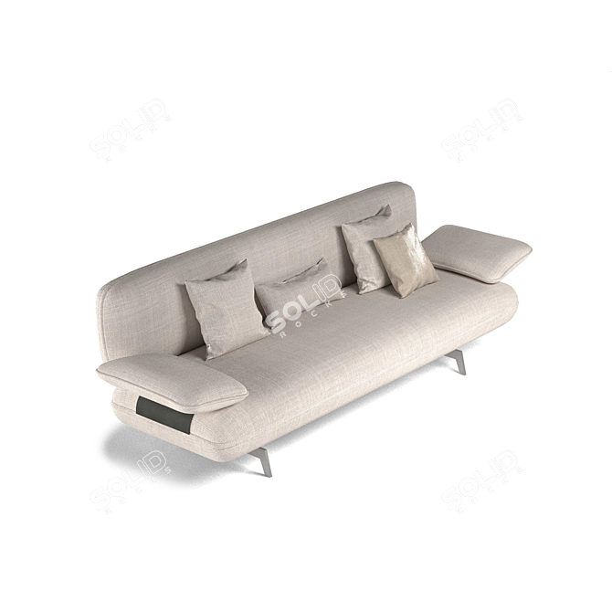 Elevate Your Space: Stone Sofa 3D model image 4
