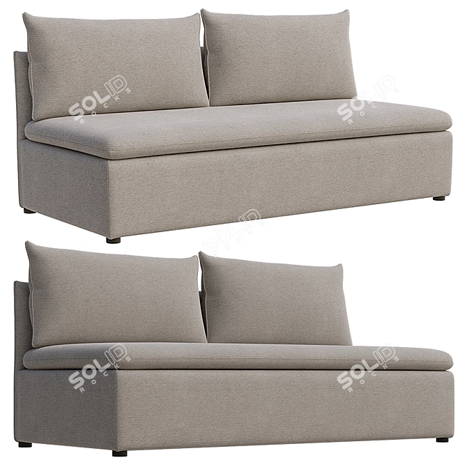 Versatile Victor Sofa: Customize Colors, Easy Assembly 3D model image 1