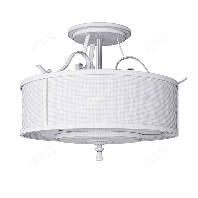 Elstead Adonis 3-Light Ceiling Lamp 3D model image 2