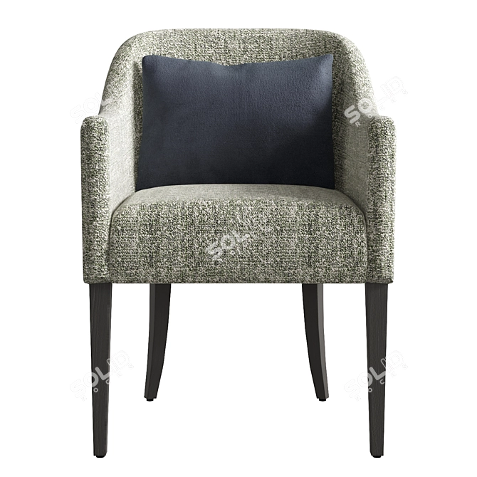 Eugenie Armchair: Classically Modern Comfort 3D model image 2