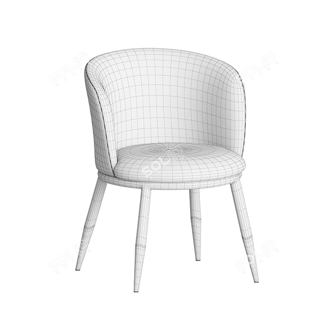 Elegant Eichholtz Filmore Dining Chair 3D model image 4