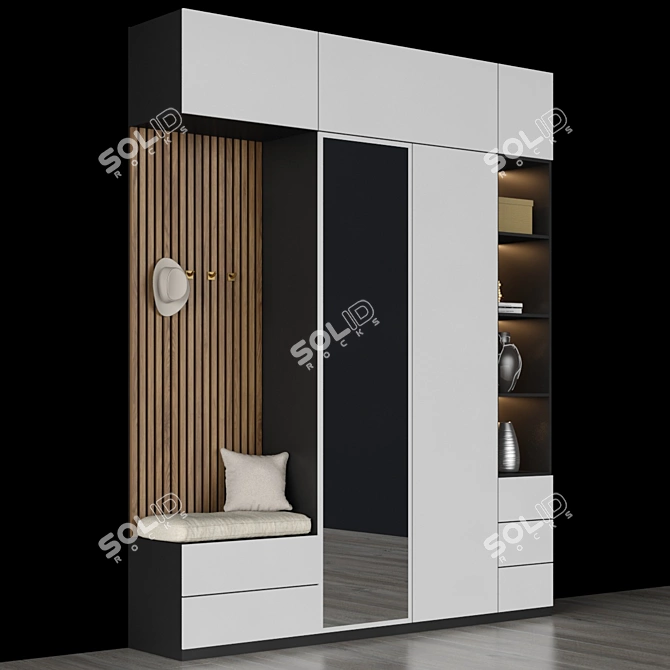 66 Hall Furniture: 2500mm(H) x 2000mm(W) x 410mm 3D model image 2