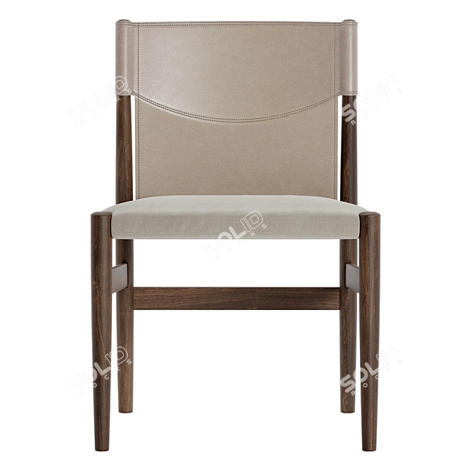 Elegant Porada Sveva Chair 3D model image 2