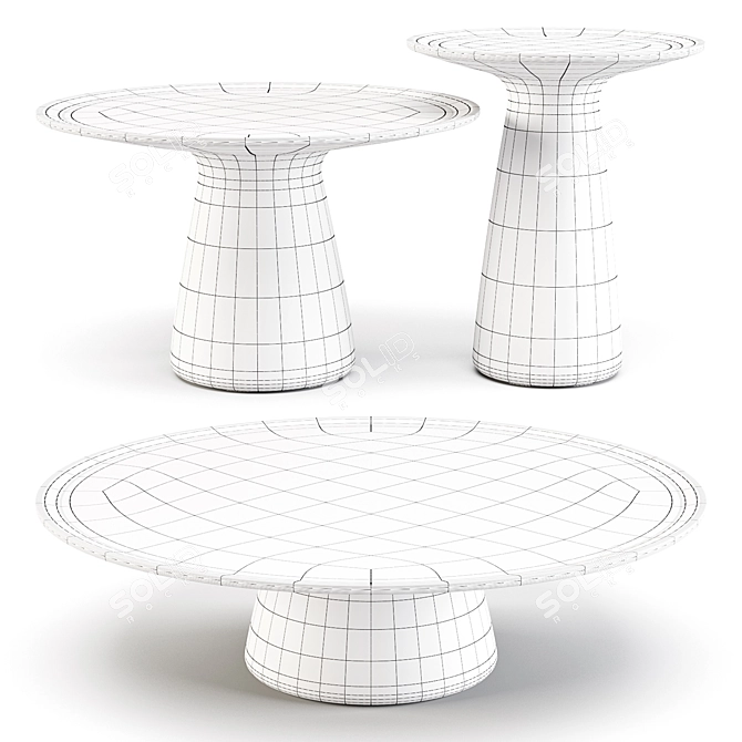 Walter Knoll Foster: Elegant Coffee & Side Tables 3D model image 3