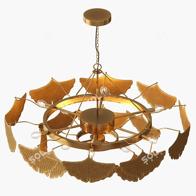 Glamour Glow Chandelier 3D model image 2