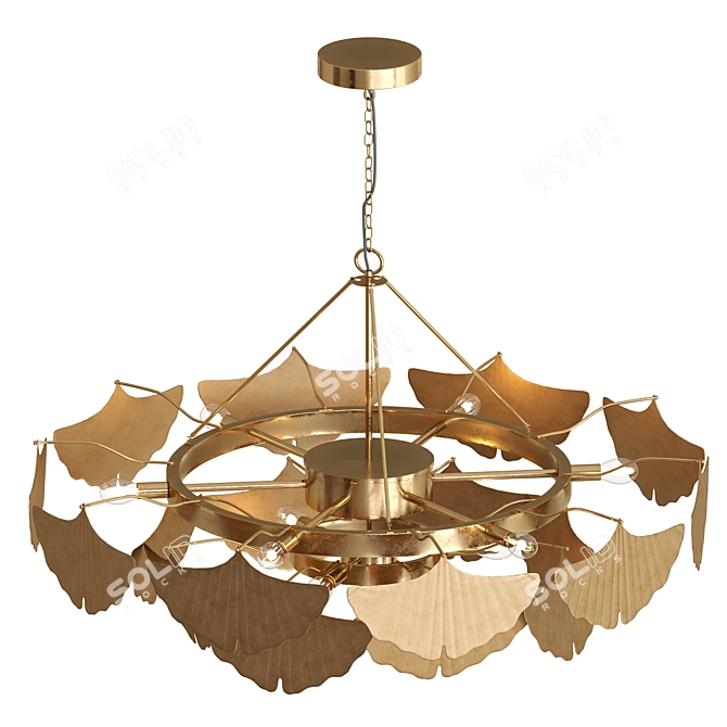 Glamour Glow Chandelier 3D model image 5