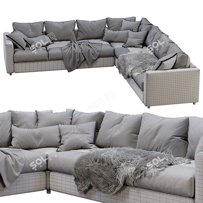 Ikea Vimle: Stylish and Functional Sofa 3D model image 5