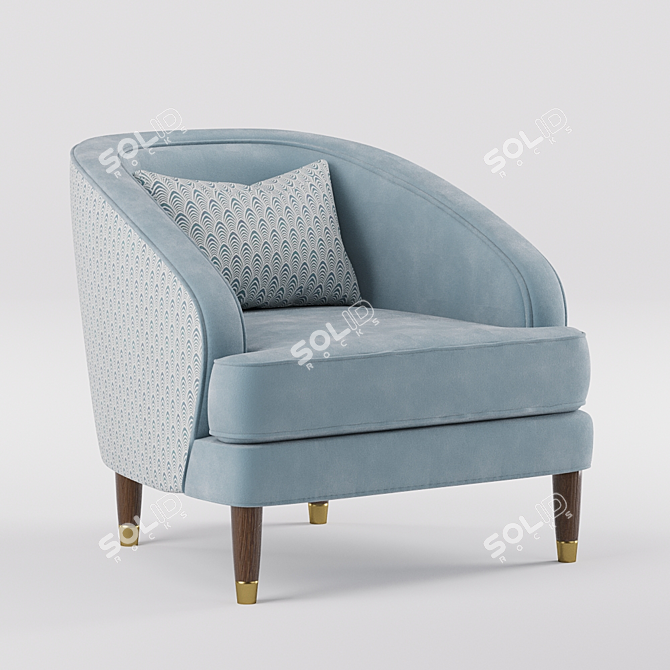 Parker Knoll 150 Fitzroy Chair 3D model image 2