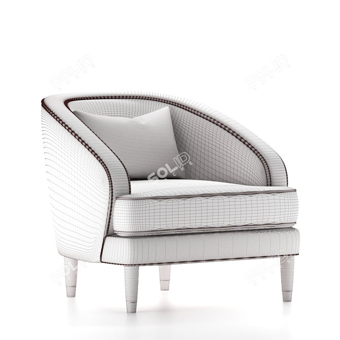 Parker Knoll 150 Fitzroy Chair 3D model image 8