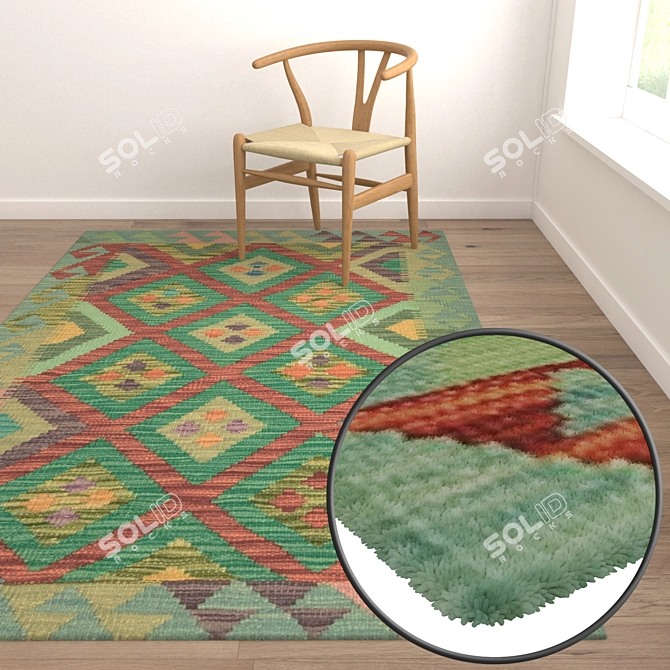 High-Quality Carpet Set 2016 3D model image 5