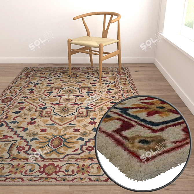 Luxury Carpet Set | High-Quality Textures 3D model image 5