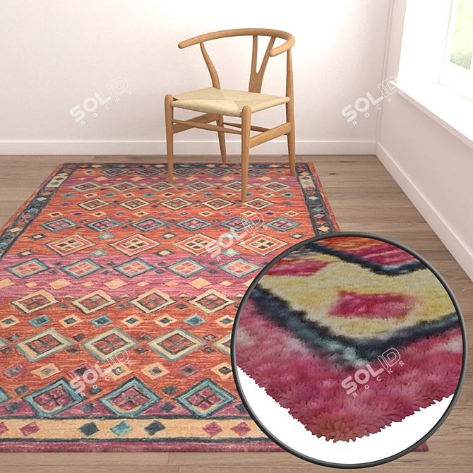 Title: Versatile 3D Carpet Set 3D model image 5
