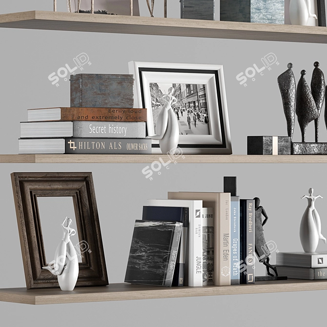 Elegant Home Decor Set 3D model image 2