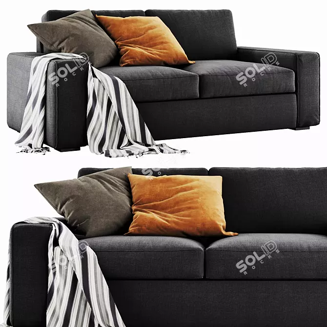 Modern Kivik Sofa: Sleek Design, 3D Model 3D model image 1