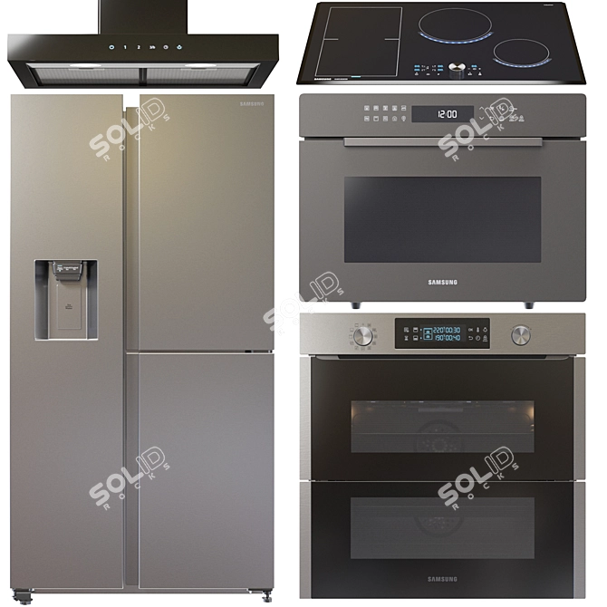 Set Samsung Appliance - Complete Your Kitchen with High-Quality Technology 

Samsung Kitchen Appliance Bundle - Upgrade Your Culinary Experience 

Ultimate 3D model image 5