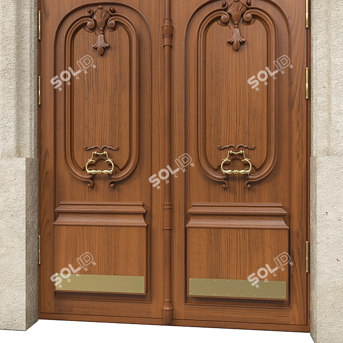 Classic 3D Max Door: 1470mm x 3000mm 3D model image 3